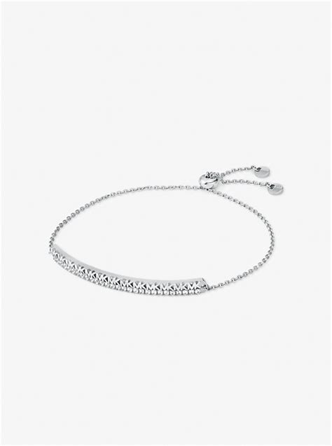 michael kors armband mit schiebeknoten|Armband aus Sterlingsilber mit Edelmetallbeschichtung, .